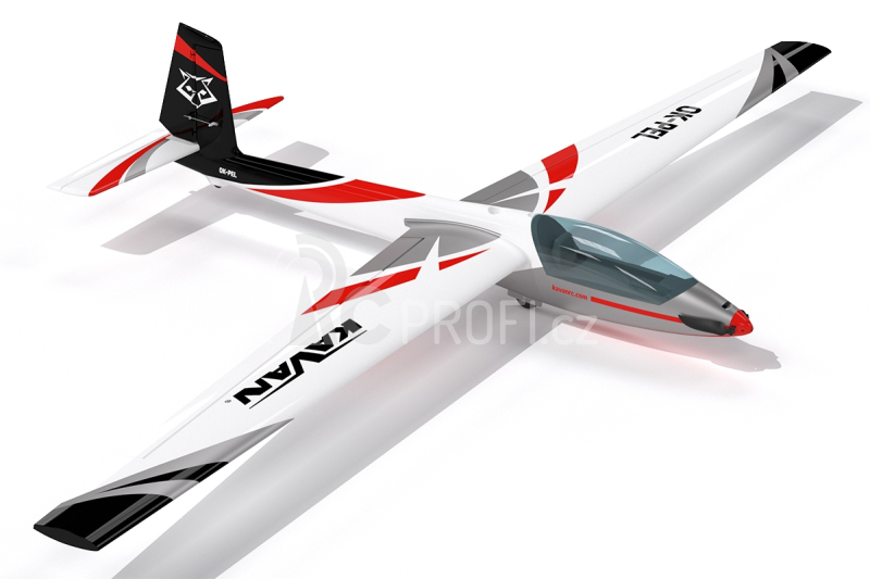 RC letadlo KAVAN Swift S-1 2400mm ARF, červená