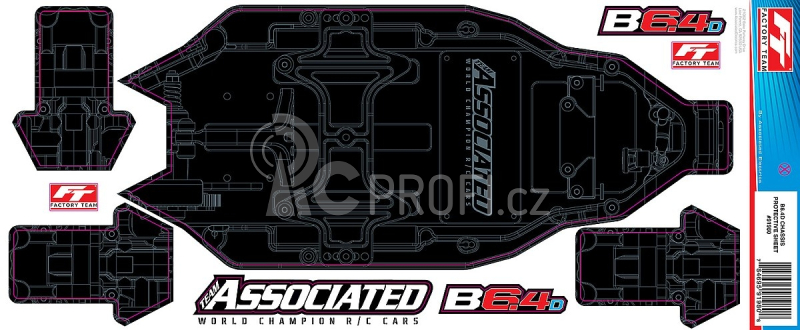 RC10B6.4D FT ochraná folie šasi
