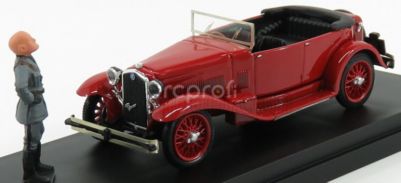 Rio-models Alfa romeo 1750 Torpedo Cabriolet Open With Mussolini Figure And Letter 1926 1:43 Red