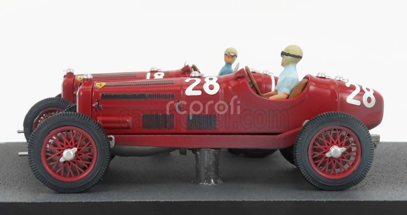 Rio-models Alfa romeo F1  2x P3 Scuderia Ferrari N 18 Winner Tripoli Gp 1934 Varzi + P3 N 28 2nd Tripoli Gp 1934 Moll 1:43 Red