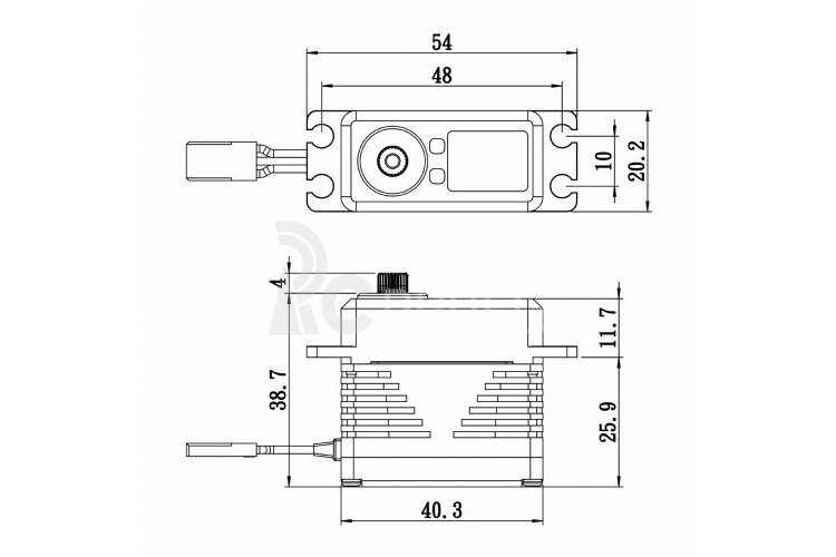 SB-2290SG BRUSHLESS HiVOLT Digitální servo (65kg-0,11s/60°)