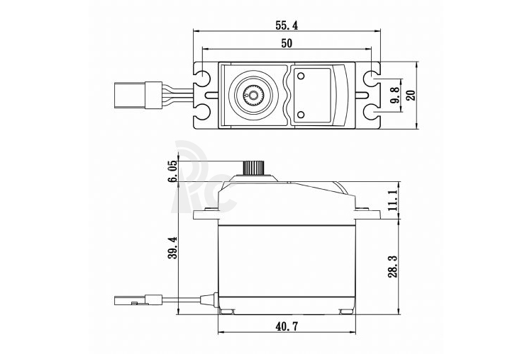 SC-0352 Digitální servo (6,5kg-0,13s/60°)