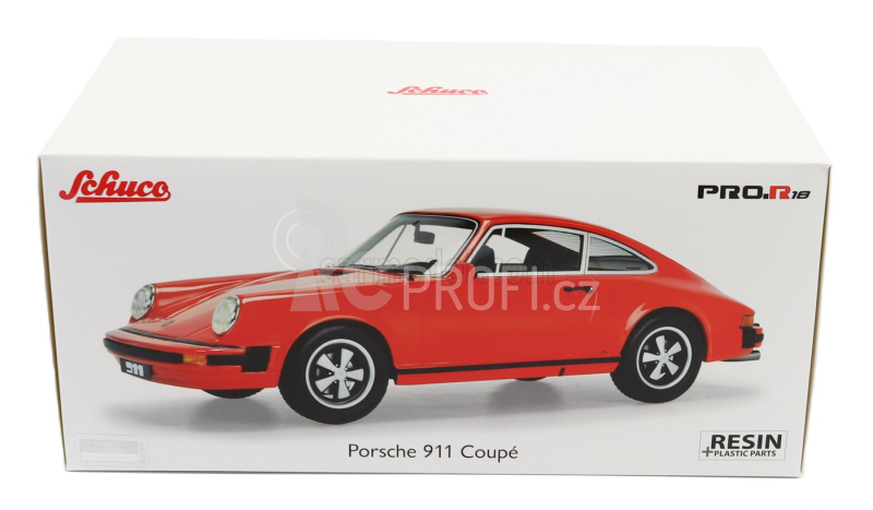 Schuco Porsche 911 Coupe 1974 1:18 Red