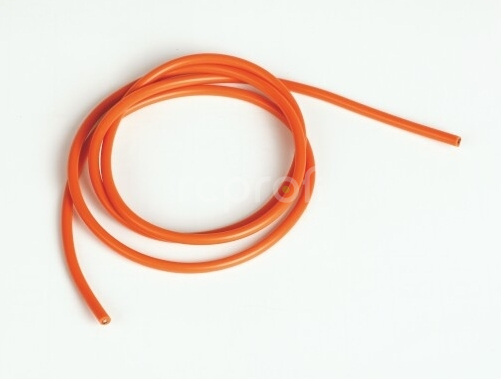 Silikonový kabel 3,3qmm, 12AWG, 1metr, oranžový