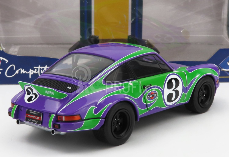 Solido Porsche 911 Rsr Coupe N 3 Happy Tribute 1973 1:18 Fialově Zelená