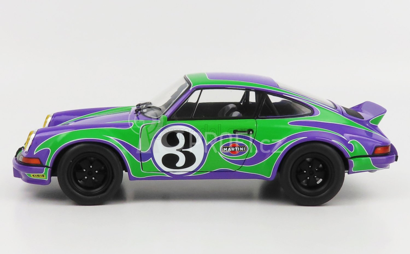 Solido Porsche 911 Rsr Coupe N 3 Happy Tribute 1973 1:18 Fialově Zelená