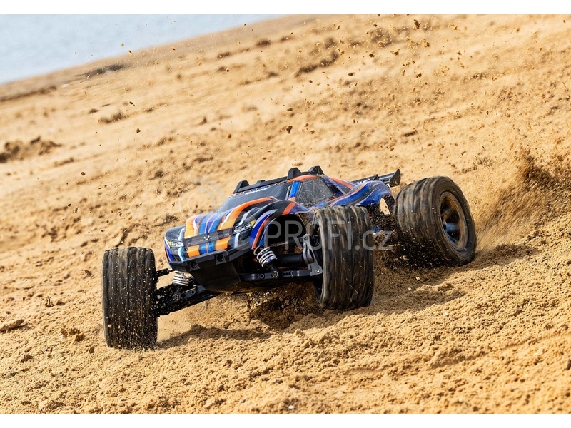 RC auto Traxxas Rustler 1:10 VXL HD 4WD RTR, červená