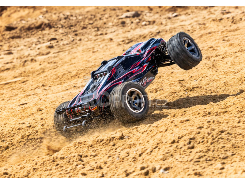 RC auto Traxxas Rustler 1:10 VXL HD 4WD RTR, červená