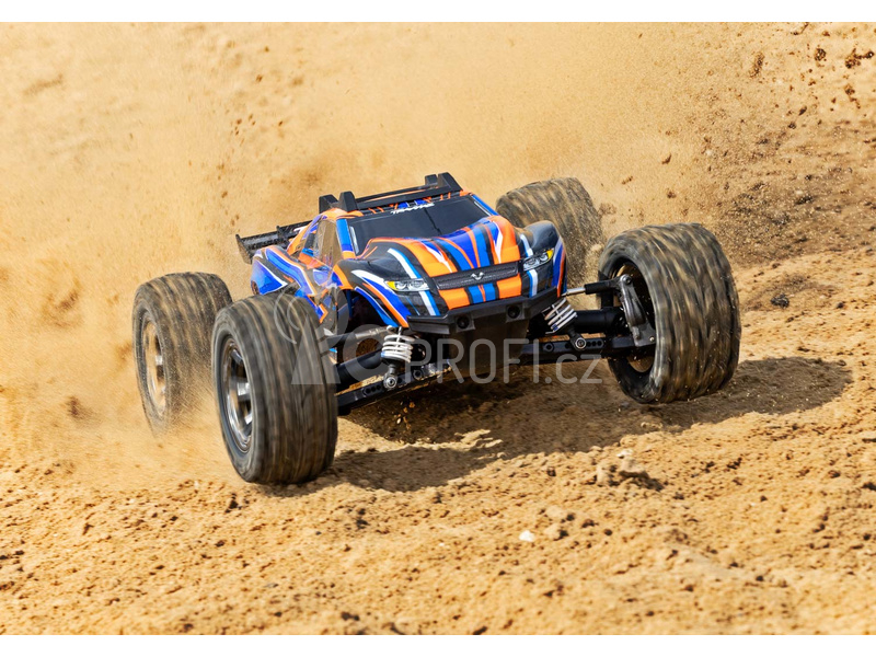 RC auto Traxxas Rustler 1:10 VXL HD 4WD RTR, červená