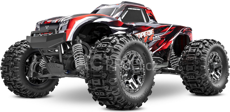 RC auto Traxxas Stampede 1:10 4x4 VXL RTR, červená