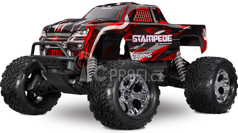 RC auto Traxxas Stampede 1:10 BL-2s RTR, červená