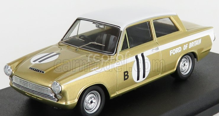 Trofeu Ford england Cortina Gt N 11 2nd 12h Marlboro 1963 H.taylor - J.blumer 1:43 Gold Met White