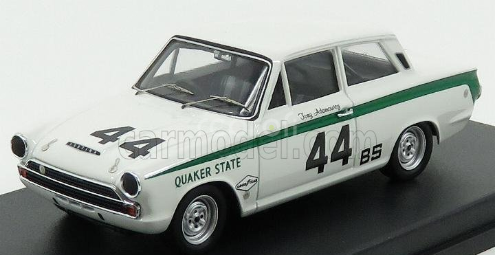 Trofeu Ford england Cortina Lotus N 44 4h Sebring 1967 T.adamowicz 1:43 Bílá Zelená