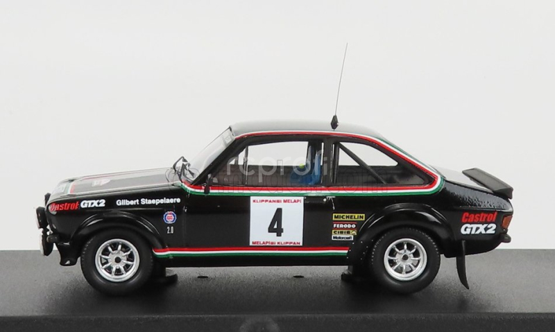 Trofeu Ford england Escort Mkii (night Version) N 4 Rally Ypres 1977 G.staepelaere - F.franssen 1:43 Black