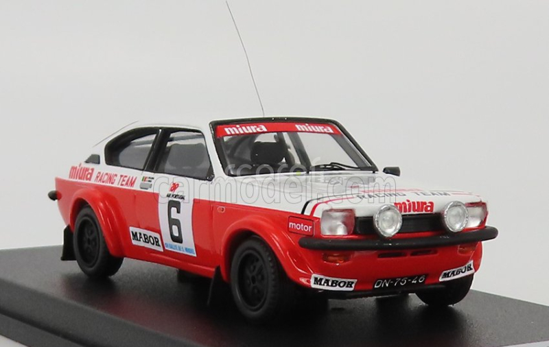 Trofeu Opel Kadett Gt/e N 6 Winner Rally Azores Volta A S.miguel 1979 J.p.borges - R.bevilacqua 1:43 Bílá Červená