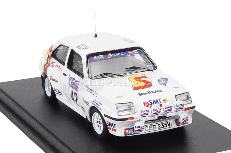 Trofeu Vauxhall Chevette Hsr (night Version) N 42 Rally Rac Lombard 1983 George Marshall - Ken Wilson 1:43 Bílá