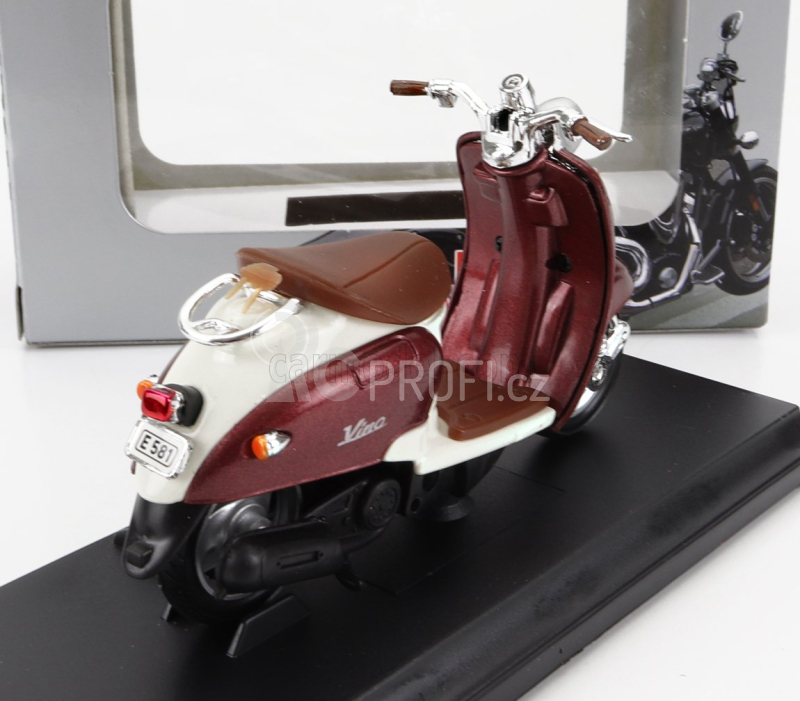 Welly Yamaha Vino Yj50r Scooter 1:18 Měděný Krém