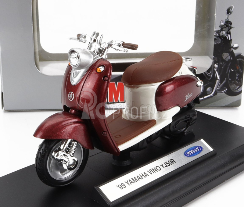 Welly Yamaha Vino Yj50r Scooter 1:18 Měděný Krém