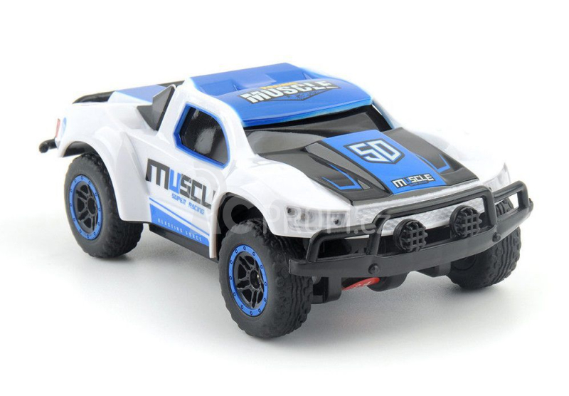 RC auto Muscle Racing 1:43, modrá + náhradní baterie