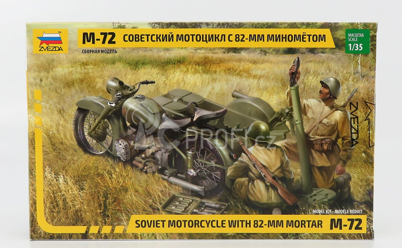 Zvezda Zundapp M-72 Military Motorcycle Sidecar 1941 1:35 /