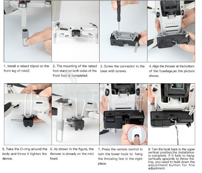 Závěsný systém pro Mavic Mini 1/2/SE (2 drops)