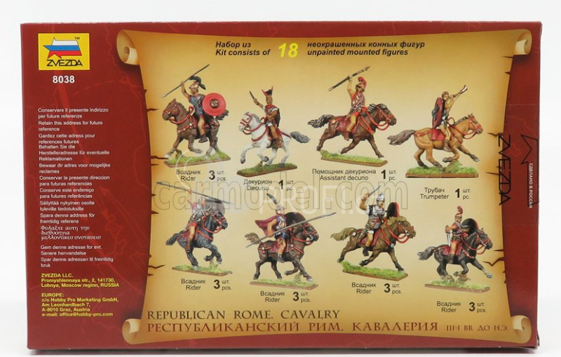 Zvezda Figures Battle War - Republican Rome Cavalry 1:72 /