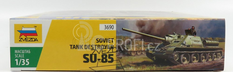 Zvezda Samohodnaya-ustanovka Su-85 Soviet Tank Destroyer 1943 1:35 /