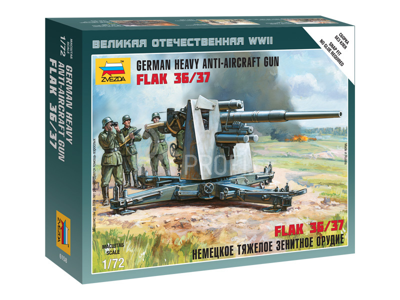 Zvezda Snap Kit - Flak 36/37 (1:72)