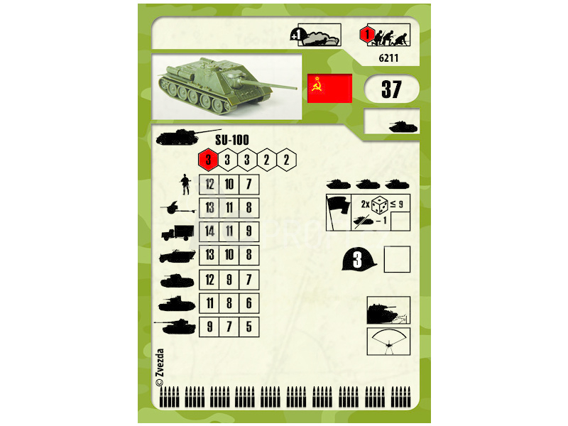 Zvezda Snap Kit - SU-100 (1:100)