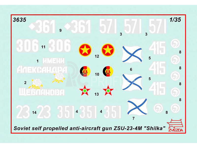 Zvezda ZSU-23-4M Šilka (1:35)