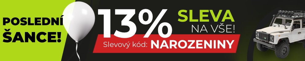 13% sleva na VŠECHNO!